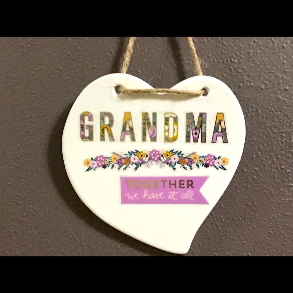 Home decor interior decorating Grandma decor door hanger arts and crafts unique